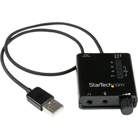 StarTech USB Stereo Audio Adapter External Sound Card with S/PDIF Digital (Best External Sound Card For Pc)