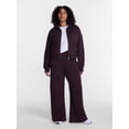 thumbnail image 2 of Athletic Works Women's and Women's Plus Barrel Leg Fleece Pants, 28.5" Inseam, Sizes XS-4X, 2 of 6
