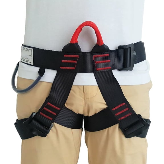 Half Body Harness for Climbing, Rock Climbing Rappelling Zipline Fire Rescuing Tree Climbing Gear