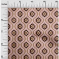 thumbnail image 2 of oneOone Georgette Viscose Brown Fabric Ogee Dress Material Fabric Print Fabric By The Yard 42 Inch Wide, 2 of 4