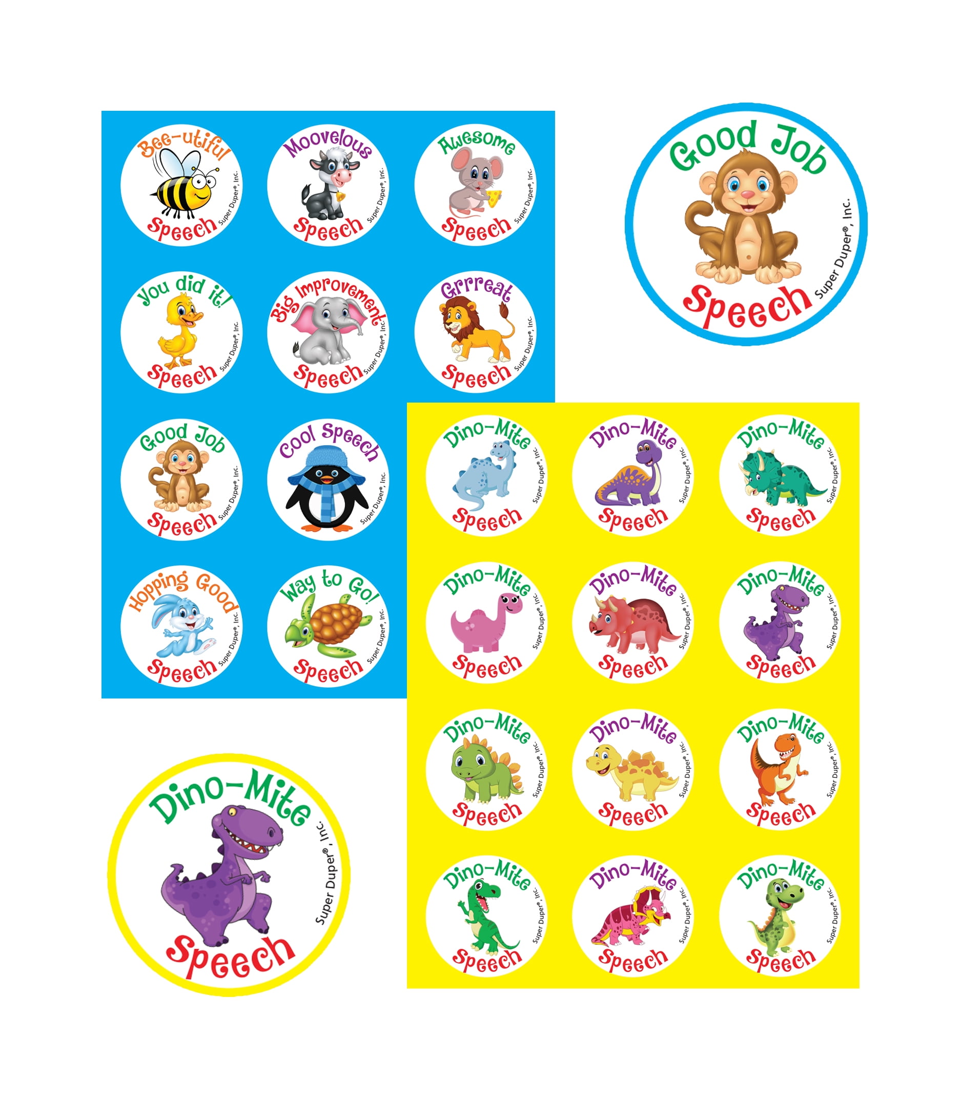 Super Duper Publications | 1,080 Scented Stickers Speech Super Pack | Educational Resource for Children