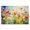 Sunlit Meadow Floral Blooms, variant on Stupell Industries Sunlit Meadow of Colorful Blooms Black Framed Floater Canvas Wall Art, design by Creative Studio
