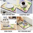 thumbnail image 4 of Spring/Summer Floral Dish Mat - Highly Absorbent - Reversible & Protective Kitchen Countertop Accessory., 4 of 7