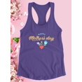 thumbnail image 3 of Mothers Day Storybook Tulips Racerback Tank Women -Image by Shutterstock, Female x-Large, 3 of 4