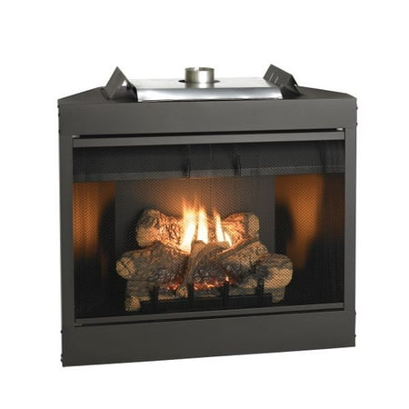 - Deluxe 34 Keystone Series MV Louvered B-Vent Fireplace - Natural Gas