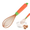 thumbnail image 2 of Less Than 5 Egg Beater Silicone Whisks for Cooking Heat Balloon Whisk Silicone Kitchen Egg Whisks Handle Beater for Non Stick Cookware Kitchen for Frothing & Blending, 2 of 9
