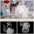thumbnail image 2 of Adorno colgante de ángel transparente para bodas y fiestas (1 unidad). Elegante decoración de cristal., 2 of 7