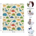 thumbnail image 4 of Colorful Dinosaurs Palm Pattern Blanket,Comfortable Soft Lamb Wool Throw Blanket,All Season,Warm Lightweight Blankets for Sofa Bed Couch Living Room Chair,30"x40", 4 of 4