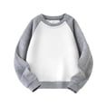 thumbnail image 2 of Vividxx Boys Sweatshirts Boys Color Block Long Sleeve Crewneck Sweatshirt Casual Pullover Top Soft Blend Kids Activewear For Fall Winter Loose Fit 8-9 Years, 2 of 8