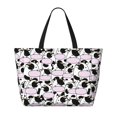 thumbnail image 2 of Fotbe Cute Animal with Cow Bolsa de Viaje para Playa - Resistente al Agua, Bolsa Tote de Gran Capacidad y Ligera con 7 Bolsillos para Mujeres y Hombres, 2 of 7