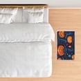 thumbnail image 2 of Halloween Entryway Doormats Halloween Pumpkins Moons Indoor Door Mat Wear-Resistant Bats Glowing Neon Cartoon Style Halloween Ornaments 19.7x31.5 Inches, 2 of 6