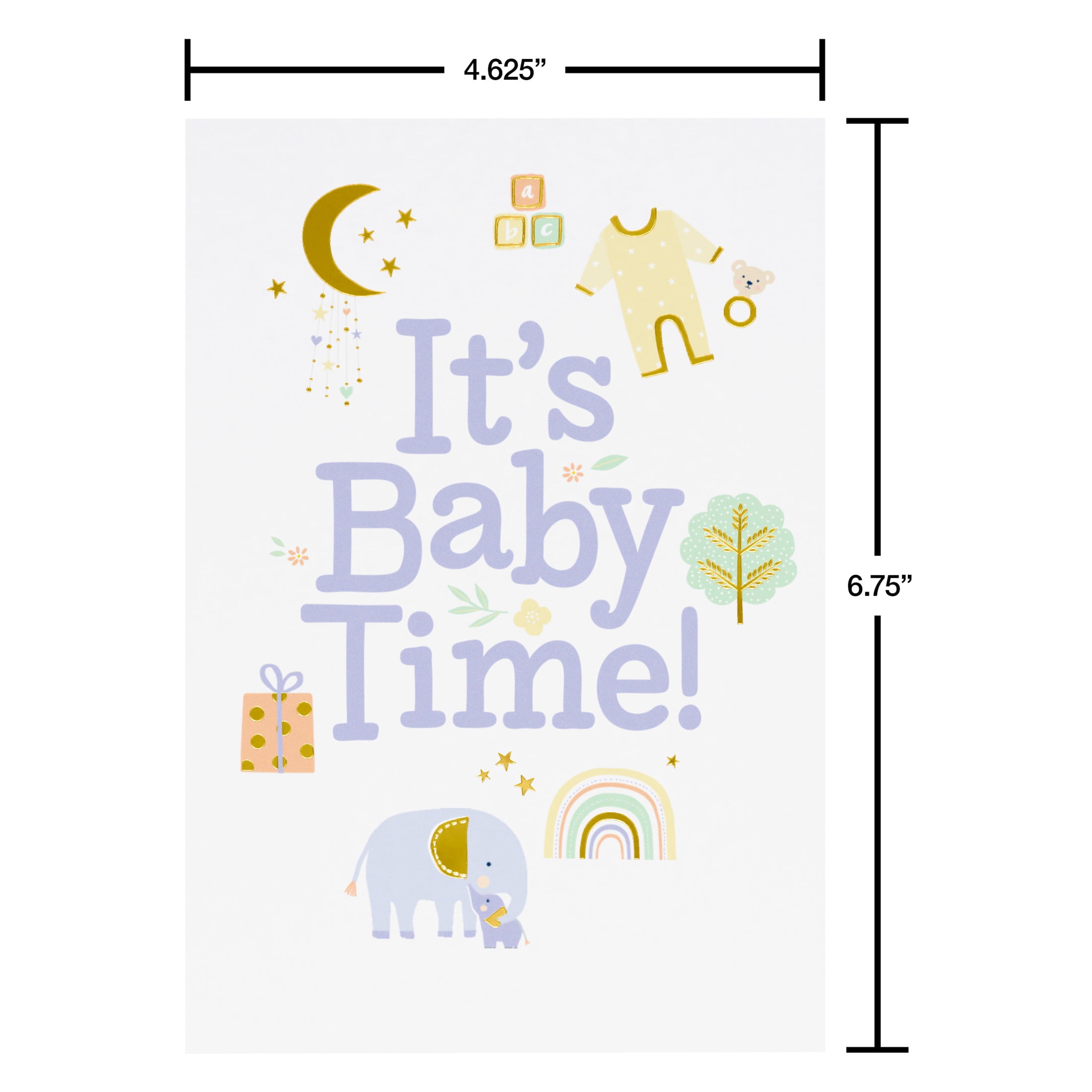 American Greetings Baby Shower Card for New Parents (It's Baby Time!)