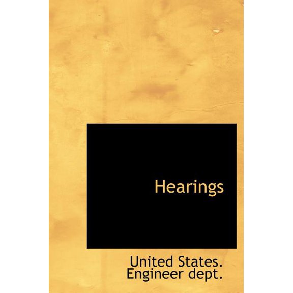 Hearings (Hardcover)