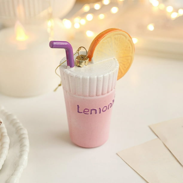Plastic Colorful Beverage Coffee Bottle Pendant Santa Claus Christmas Tree Ornaments Decoration Atmospheres Arrangement Supplies