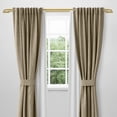 thumbnail image 2 of MERIVILLE 1" Double Wraparound Curtain Rod Set, Adjustable 84–120 Inches, Blackout Design, Royal Gold, 2 of 11