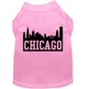 Pet Dog Cat Shirt Screen Printed, "Chicago Skyline"