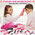 thumbnail image 5 of Pretend Play Hair Salon Set for Little Girls, Girl Makeup Kit, Toddler Toys Doll Accessories, Kids Hair Salon Playset Toys for 3 4 5 6 7 Year Old Girls Christmas Birthday Gifts, 5 of 5