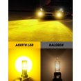 thumbnail image 2 of AUXITO 9145 9140 H10 LED Fog Light Bulb Fanless, 3400LM Per Set, Yellow, CSP LED Chips, Fog Light Bulbs or DRL Replacement, Pack of 2, 2 of 8