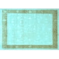 thumbnail image 1 of Ahgly Company Indoor Rectangle Persian Light Blue Traditional Area Rugs, 7' x 9', 1 of 4