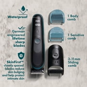 Gillette Intimate Men’s Groin Trimmer, Waterproof Body Trimmer For Men, Black