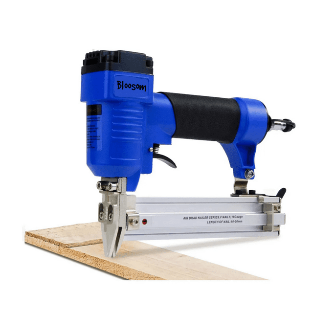 Clavadora Y Engrapadora Neumática De Clavos Calibre 18 Azul