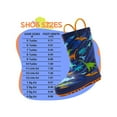 thumbnail image 4 of Kushyshoo Rubber Kids Rain Boots Navy Dinosaurs Rain Boots for Little Boys Sizes 11, 4 of 6