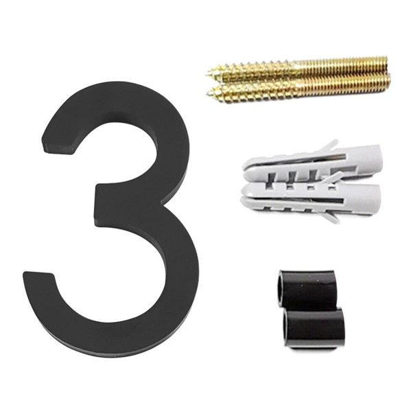 hardlegix Floating House Number Modern House Numbers Zinc Alloy Home Address Number With