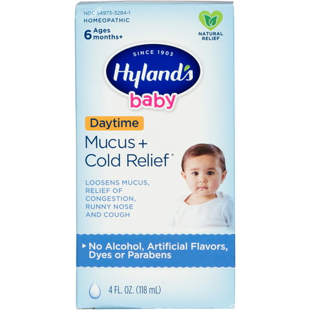 Hyland's Baby Mucus + Cold Relief, Natural Relief of Congestion, Runny Nose & Cough 4 (Best Way To Relieve Congestion In Babies)