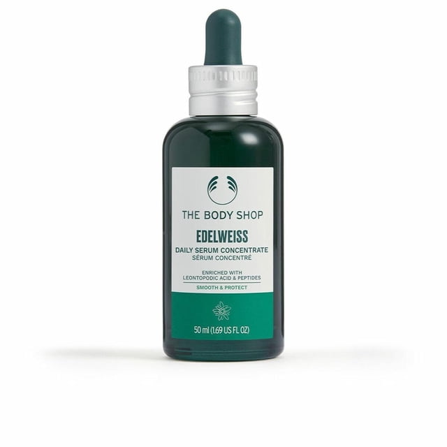 Suero Concentrado Diario Edelweiss The Body Shop 50ml Vegan que Hidrata y Refresca la Piel