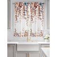 thumbnail image 3 of Living Room Curtains 72 Inches length, Brown Eucalyptus Fall Window Treatment Curtain Drapes, Botanical Weeping Leaves Pastoral Light Filtering Drapes for Bedroom Laundry Room, 52"x72", 2 Panels, 3 of 7