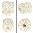 24 Strand Braided Polyester Rope 3/4IN x 150FT(White Yellow Black ...