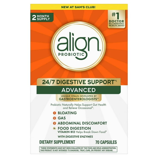 Align Probiotic Digestive Support Advanced Capsules, 70 ct.