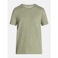 thumbnail image 5 of George Men's & Big Mens Classic Fit Striped Short Sleeve Crewneck T-Shirt, Sizes S-5XL, 5 of 5