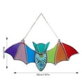 thumbnail image 3 of AUDeals Halloween Decorations Colored Bat Window Wall Pendant Wall Art Decoration Halloween Hanging Ornament for Indoor Outdoor Decor Kitchen Garden Party Supplies ﻿ 4.72*2.56 Inch, 3 of 8