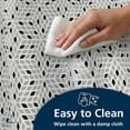 thumbnail image 4 of Mainstays Printed PEVA Shower Liner Set, 70 in x 72 in, 12 Metal Hooks, Black White Diamond, 4 of 11