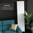 thumbnail image 5 of Red Lantern 7 ft. Tall Woven Fiber Folding Screen - White - 3 Panel, 5 of 6