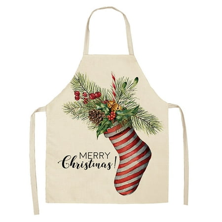 

Christmas Kitchen Cooking Aprons Black And Red Plaid Aprons Adjustable Buffalo Plaid Baking Apron Grilling Christmas Apron With Snowflake Words Deer