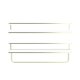 thumbnail image 5 of Juego de 2 estantes flotantes con toallero dorado para colgar en la pared estantes decorativos de almacenamiento para baño cocina sala de estar y recá, 5 of 7