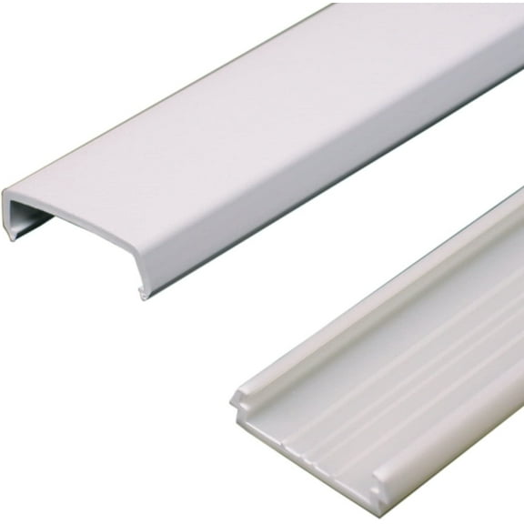 Wiremold NMW1 Plastic Wire Channel, 5-Feet, White 2-Pack