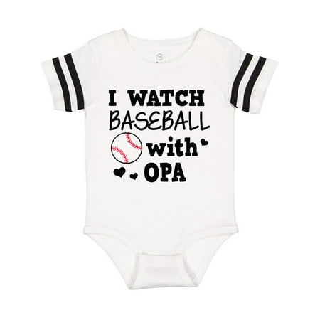 

Inktastic I Watch Baseball with My Opa Gift Baby Boy or Baby Girl Bodysuit