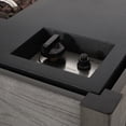thumbnail image 2 of Camak Wood Resin Outdoor 55" Rectangular Fire Pit - 40,000 BTU, Gray, 2 of 9