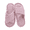 Pink, variant on Women Open Toe Fuzzy Slippers Cross Band Memory Foam Indoor Outdoor House Shoes