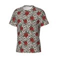 thumbnail image 3 of Rocae Leopard Print Rose for Men's Moisture-Wicking Crew Tee - T-Shirt for Sports, Outdoor Activities, and Casual Wear3X-Large, 3 of 9