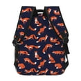 thumbnail image 4 of Horeoi Foxes In Different Poses Print Eco-Friendly Lightweight Student Backpack for School Travel - Ergonomic Padded Laptop Compartment & Multi-Pocket Design, 4 of 5