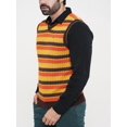 thumbnail image 4 of Men's Sweater Yellow Orange Brown Stripe, 4 of 6