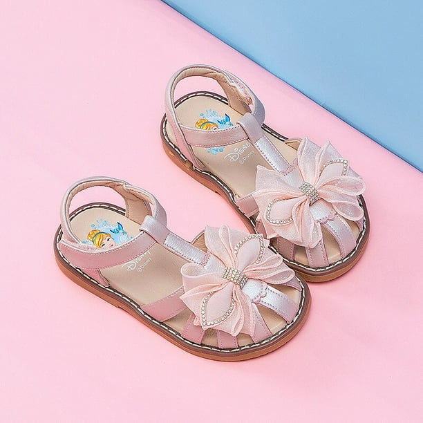 Sandalias de princesas de Disney, sandalias para niñas, nuevos zapatos de verano a la moda para niños, zapatos para estudiantes y niñas pequeñas, 26 plantillas de 16,7 cm Gao Jinjia LED