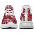 thumbnail image 2 of Coolcustomize Women's Love Print Sneakers, Lightweight Breathable Casual Walking Shoes – Trendy Romantic Heart Design Athletic Sneakers, 2 of 5