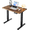 Rustic Brown, variant on 32" Small Electric Standing Desk Adjustable Height, 4 Memory Height Settings, Sit Stand Up Desk for Home Office & Computer Workstation