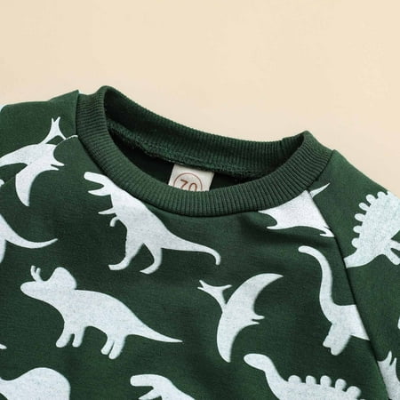 

Cathalem 3 Piece Baby Boy Kids Boys Suit Long Sleeve Sweatshirt Pullover Top Jogger Pants Sets New Born Baby Boy Outfits for Pics Childrenscostume Army Green 2-3Years