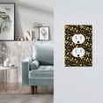 thumbnail image 5 of Fotbe glod Skull snake bird Print Duplex Receptacle Wall Plate, 1-Gang 5.0" x3.0" Wall Outlet Covers, Dual Outlet Faceplates Covers, Color-matched Screws Included-Style S, 5 of 6